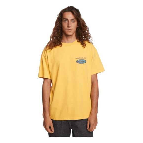 Quiksilver Quik International Short Sleeve Tee Yellow XXL - Picture 1 of 6